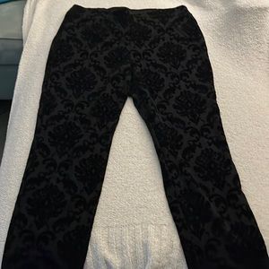 Chico’s Black Fabulously Slimming Pant with Velvet Detail